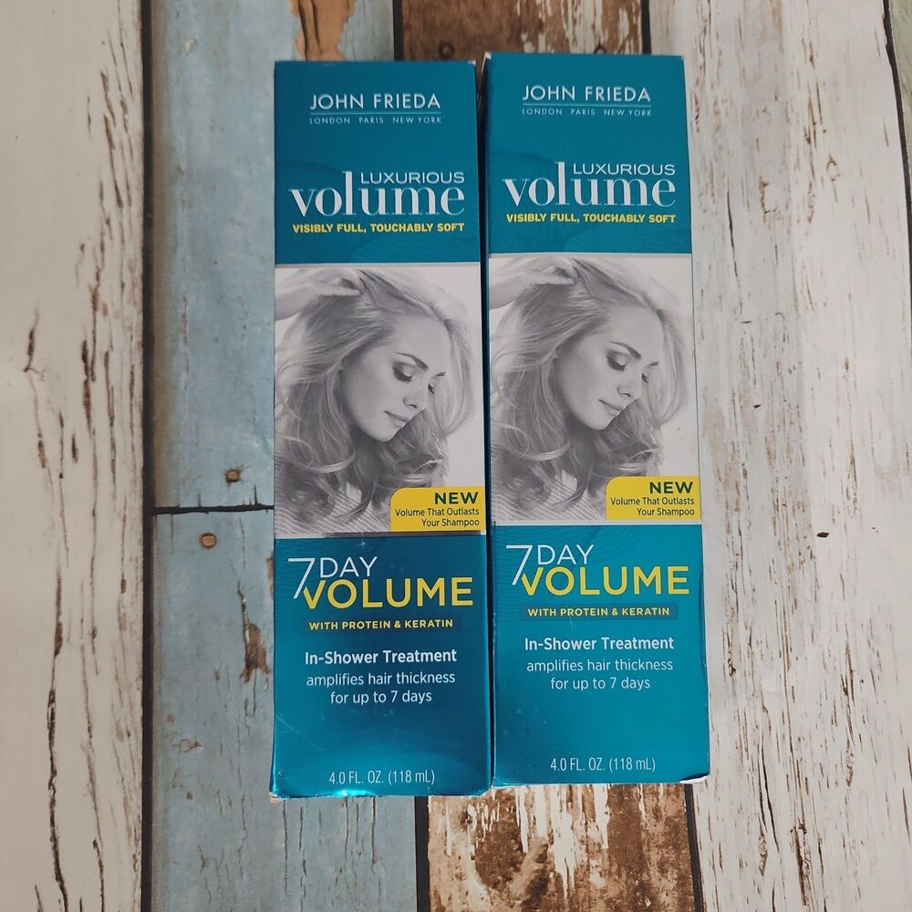 2x John Frieda 7 Day Luxurious Volume In-Shower Treatment 4 oz